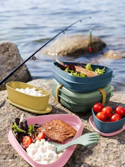 Menażka zestaw naczyń turystycznych ze sporkiem Lunchkit Bio 5/7