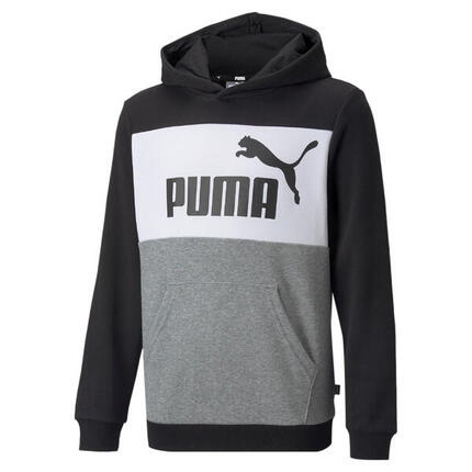 Jungen Sweater mit Kapuze Puma Essential Colorblock Schwarz