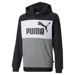 Sweat à capuche enfant Puma Essential Colorblock Noir