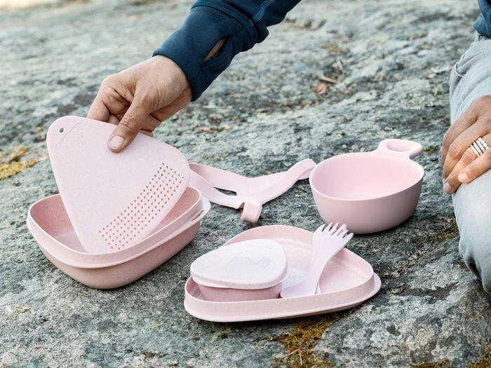 Kit de repas extérieur 8 pièces Light My Fire Rose Poussière 5/7