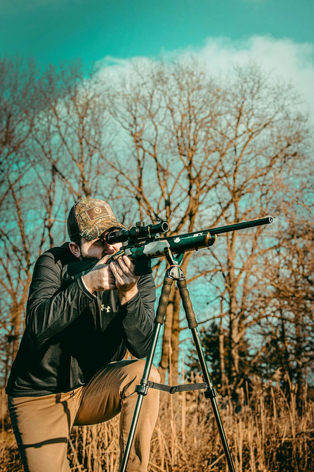 BIPOD DE TIR SCOUT B62 - CHASSE - PIVOTE À 360° - GRANDE STABILITÉ 6/6