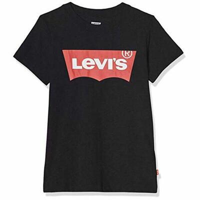 Kinder-t-shirt met korte mouwen fitness levi's 8157 zwart