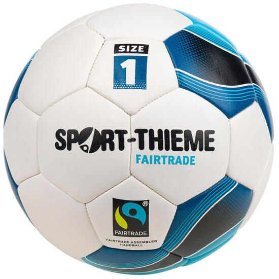 Handball Fairtrade Größe 1 Handball Unisex Weiß-Blau