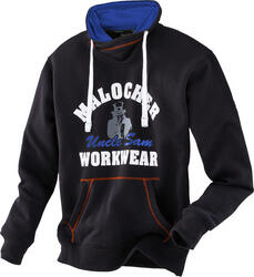 UNCLE SAM vêtements Sweat-shirt noir/marine/orange