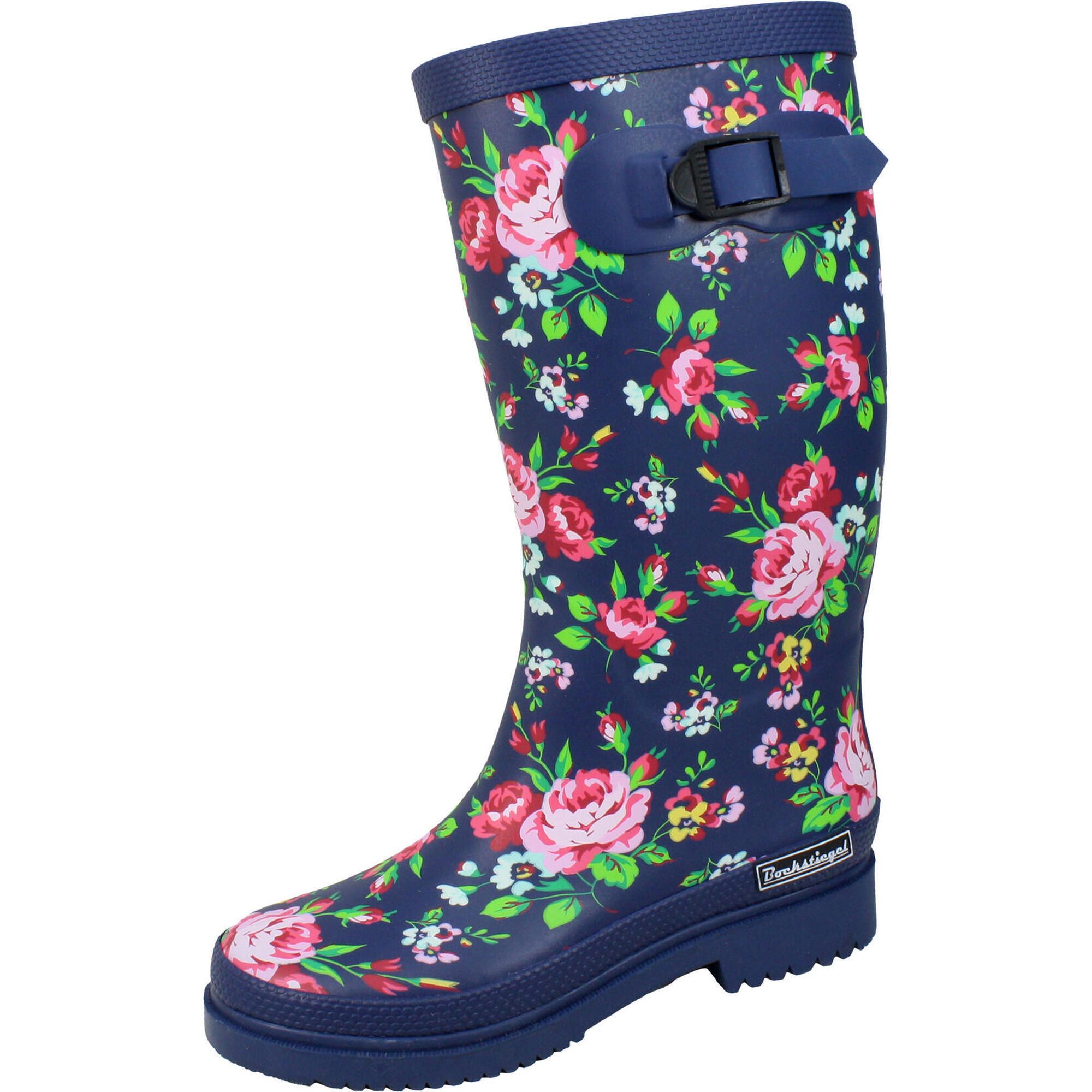 Bockstiegel - Bockstiegel Bottes De Pluie Bottes De Pluie Julia Bleu Foncé/multicolores - Bottes De Chasse - Bleu - Decathlon