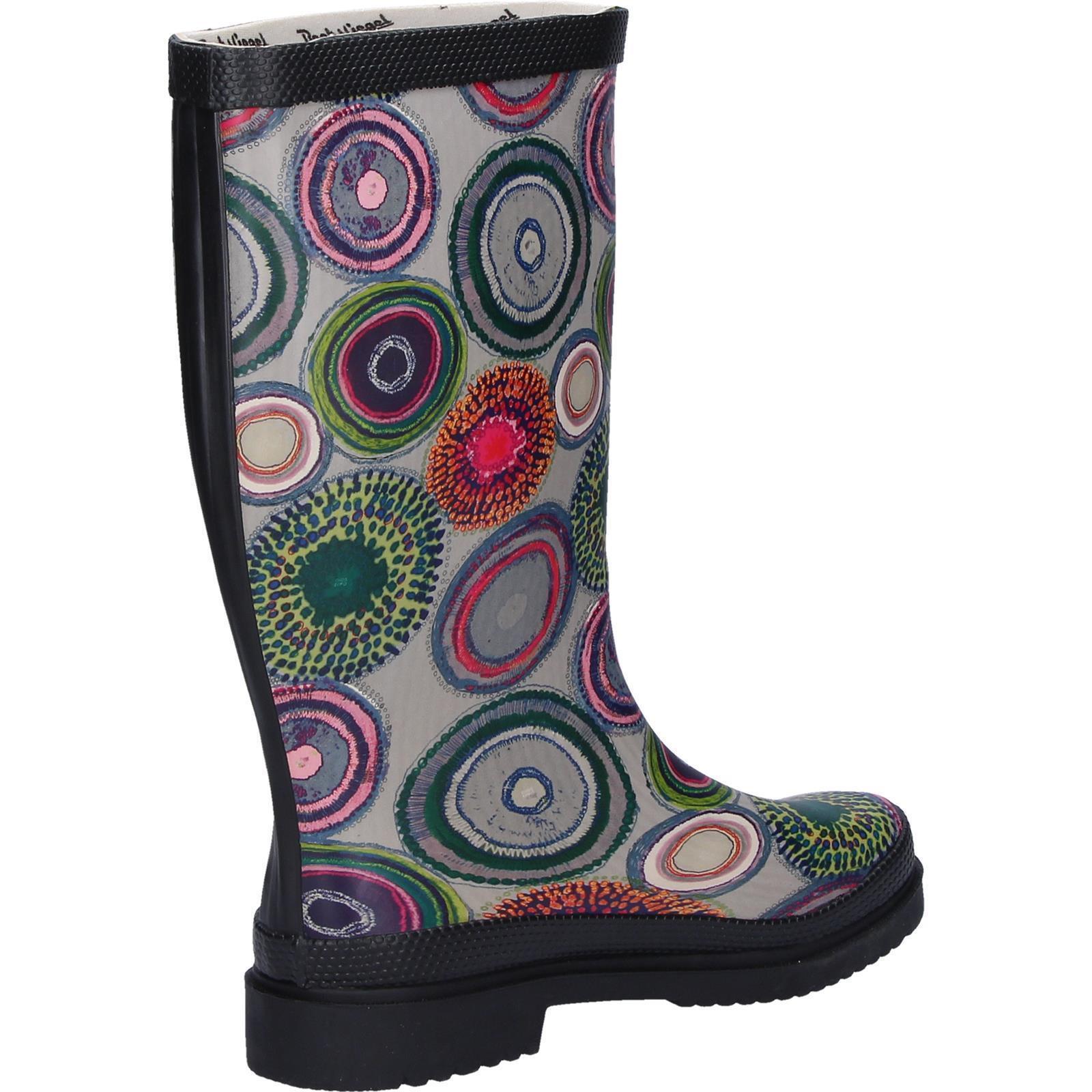 BOCKSTIEGEL botas de lluvia Botas de lluvia Anja, negras/multicolores 4/7