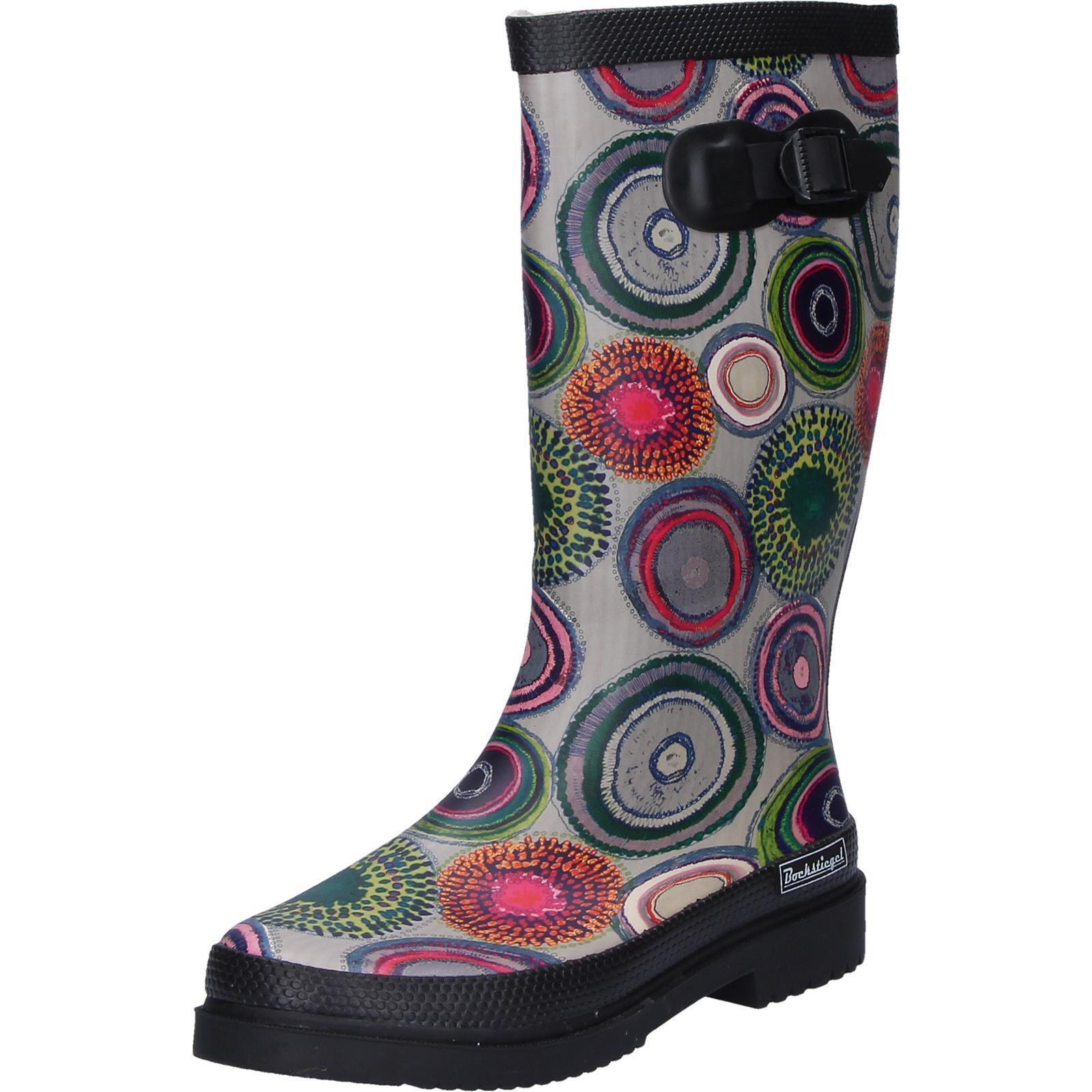Bockstiegel - Bockstiegel Bottes De Pluie Bottes De Pluie Anja, Noires/multicolores - Bottes De Chasse - Noir - Decathlon