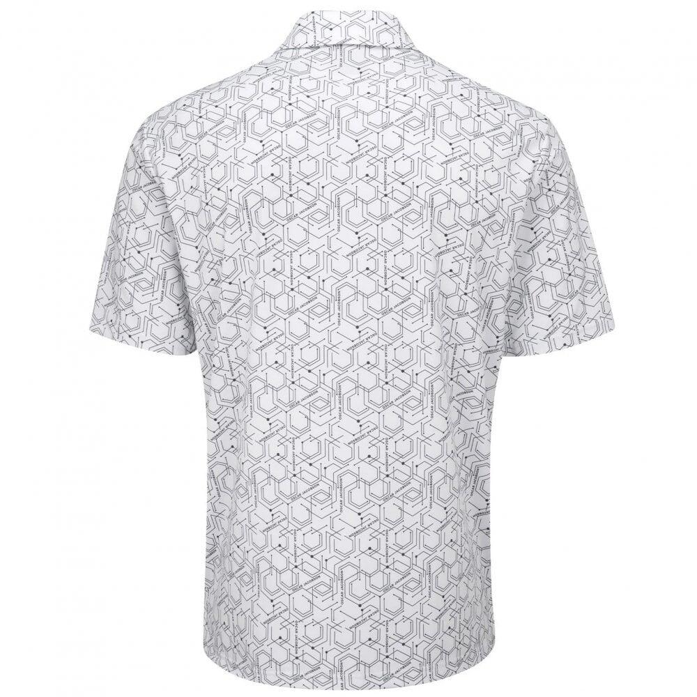 Oscar Jacobson Hollow Polo - White 2/4