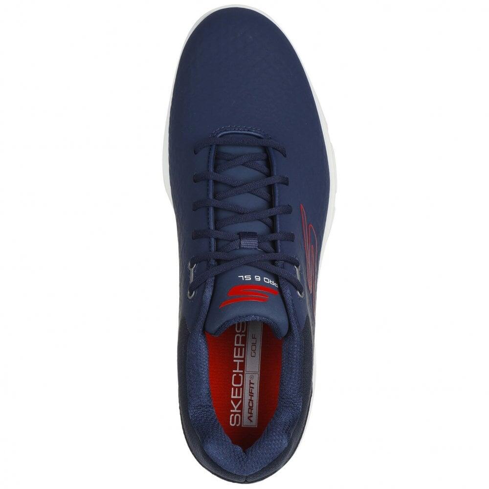 Skechers GO GOLF PRO 6 SL Golf Shoes - Navy/Red 2/5