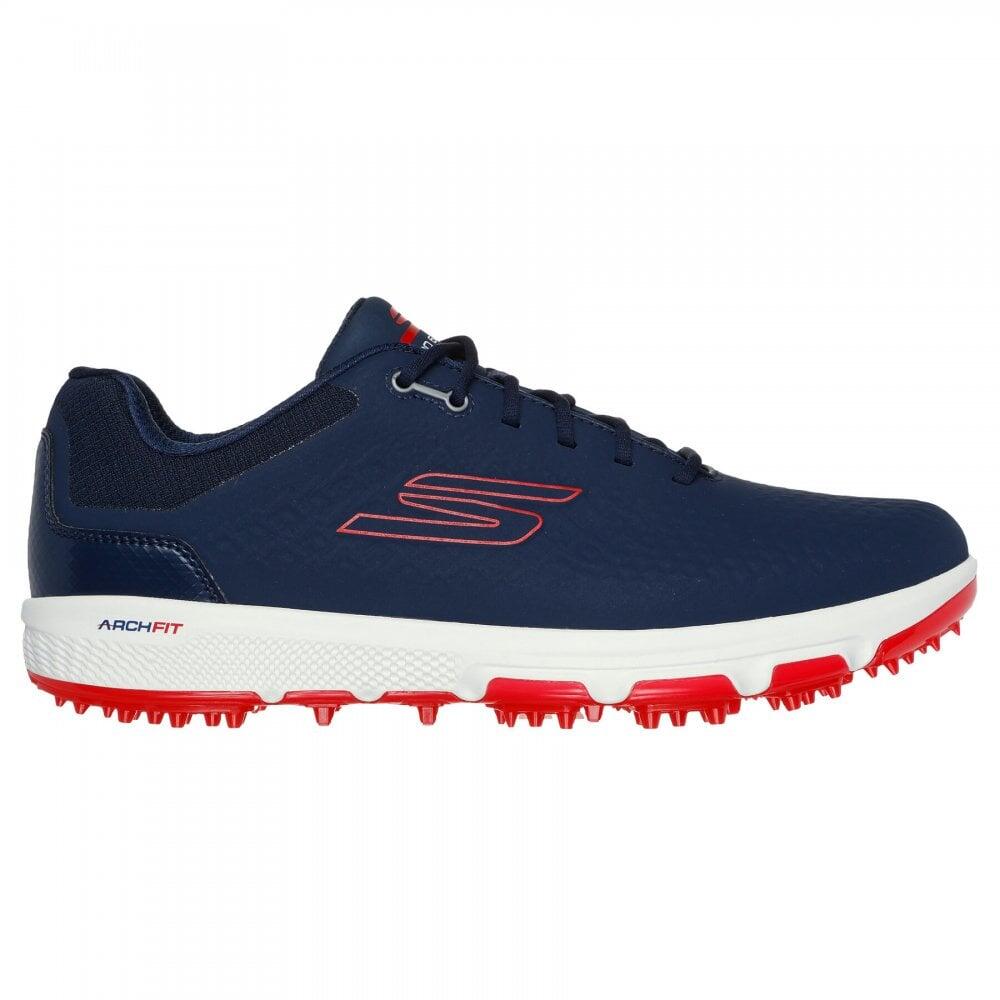 Skechers GO GOLF PRO 6 SL Golf Shoes - Navy/Red 1/5