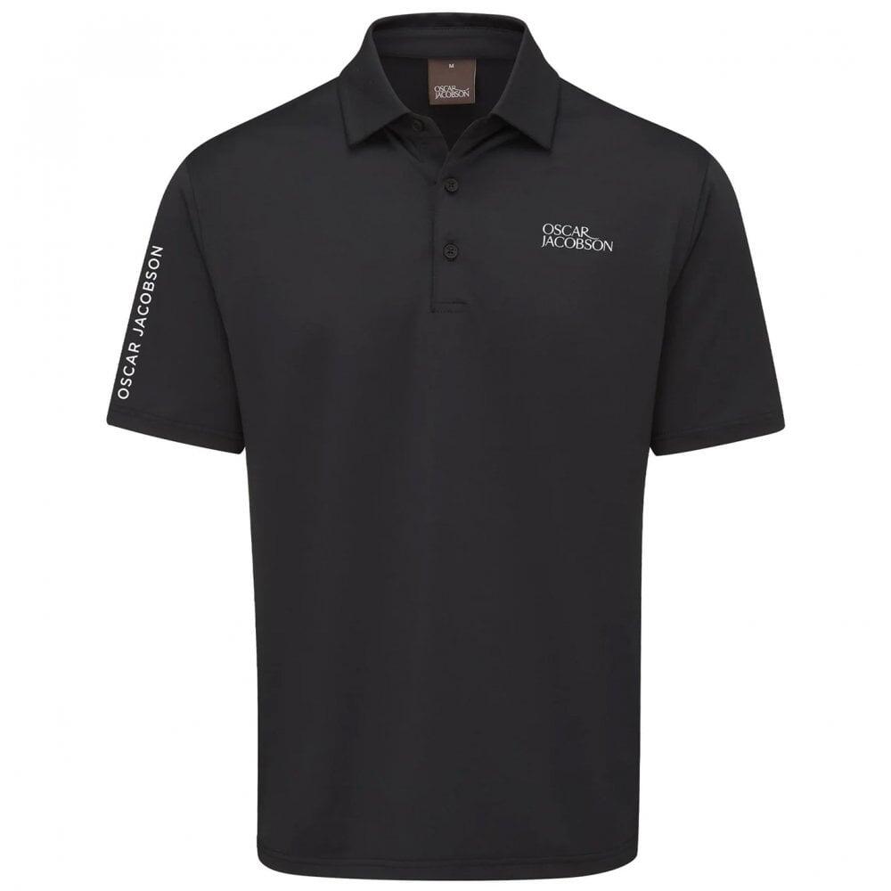 OSCAR JACOBSON Oscar Jacobson Bullock Tour Polo - Black