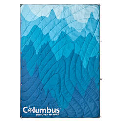 Couverture de Voyage Columbus Waves Dégradé de Bleu