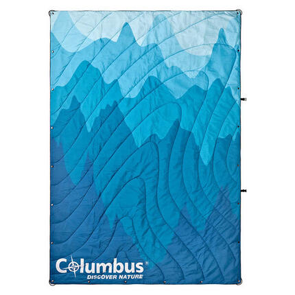 Couverture de Voyage Columbus Waves Dégradé de Bleu