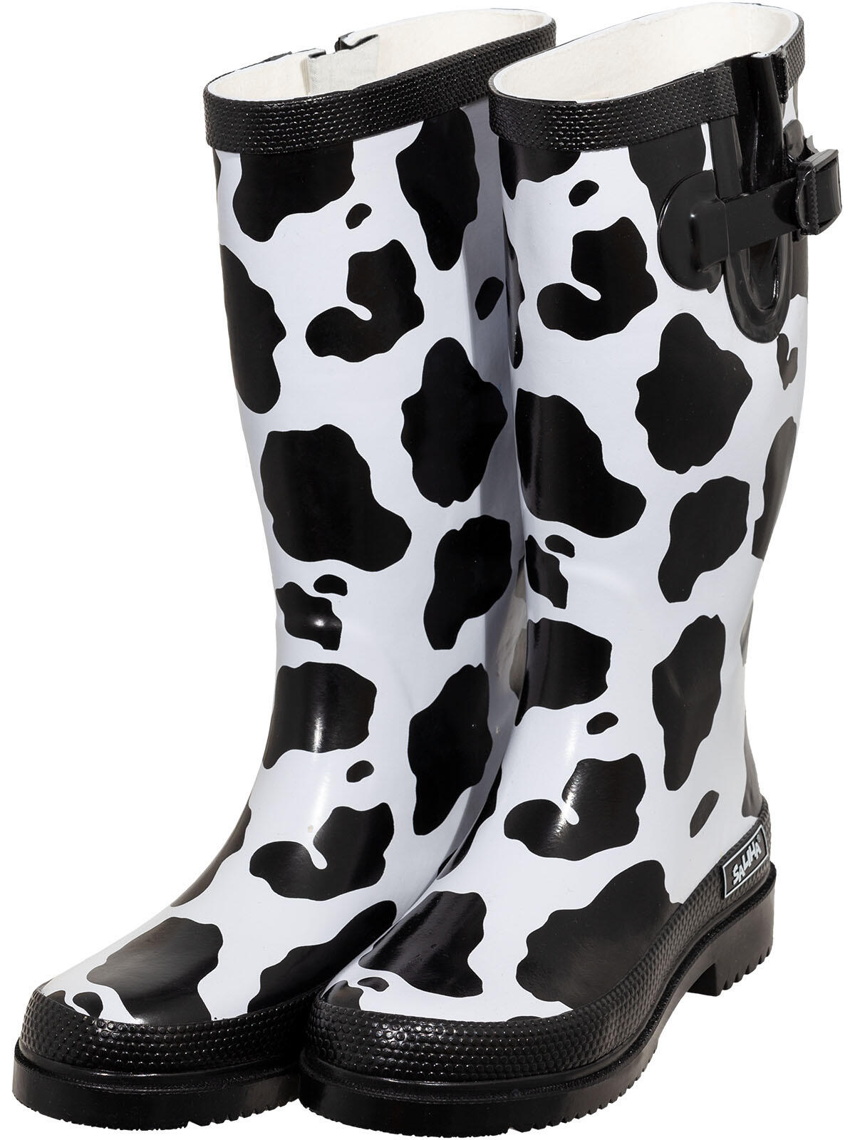 BOCKSTIEGEL botas de lluvia Botas de lluvia de vaca, color negro/blanco 4/7