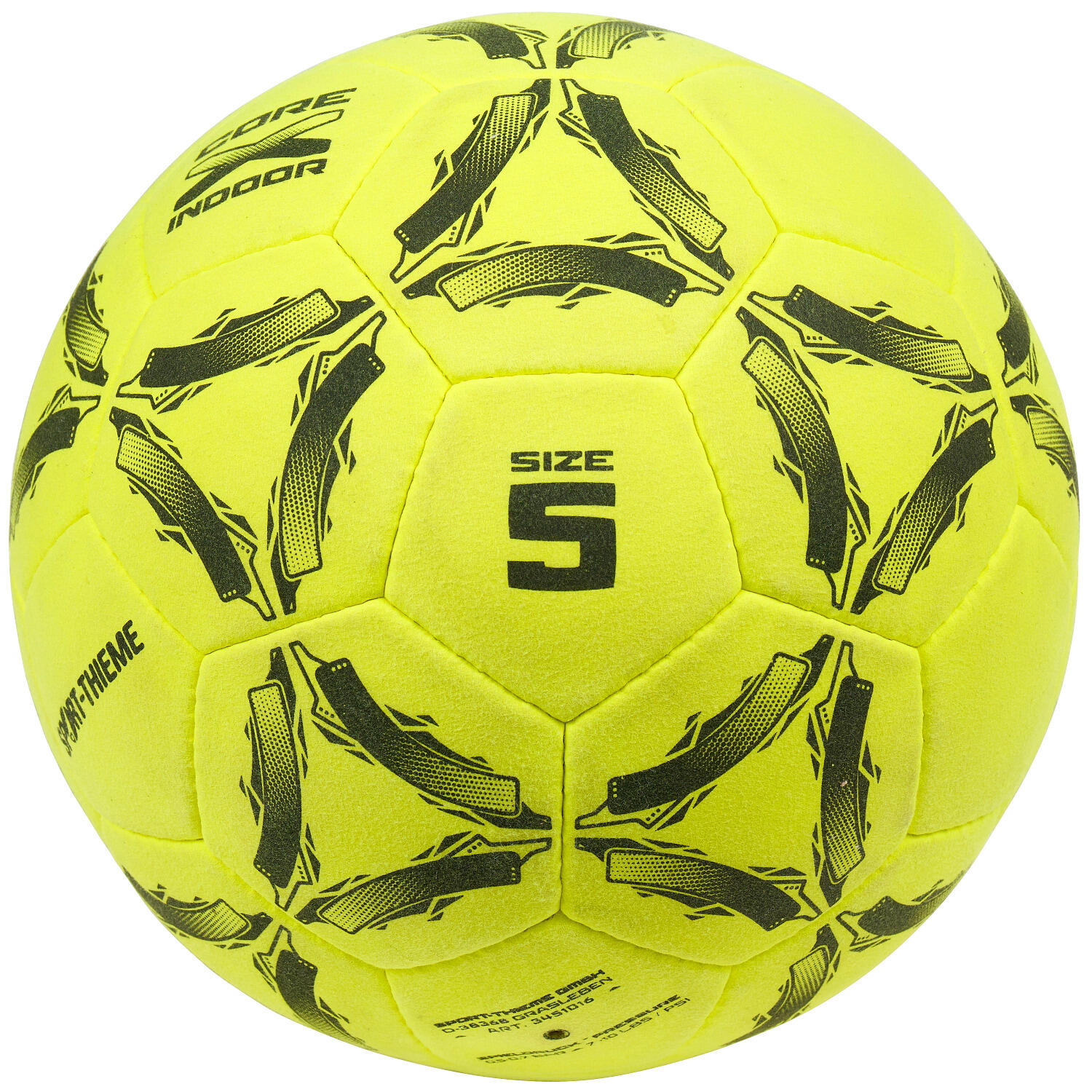 Hallenfußball CoreX Indoor Größe 5 Fussball Unisex Gelb-Schwarz 5/5