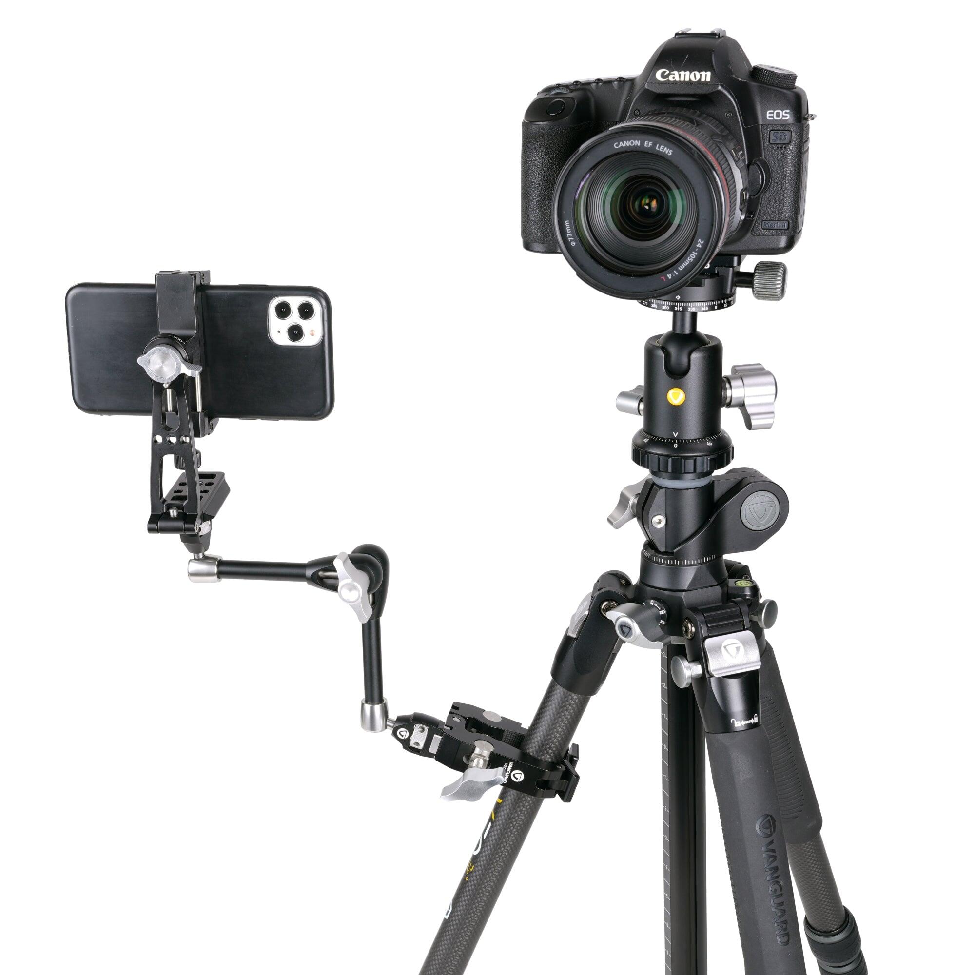 Morsetto con braccio e adattatore per smartphone Vanguard Veo CP-65 KIT 1/3