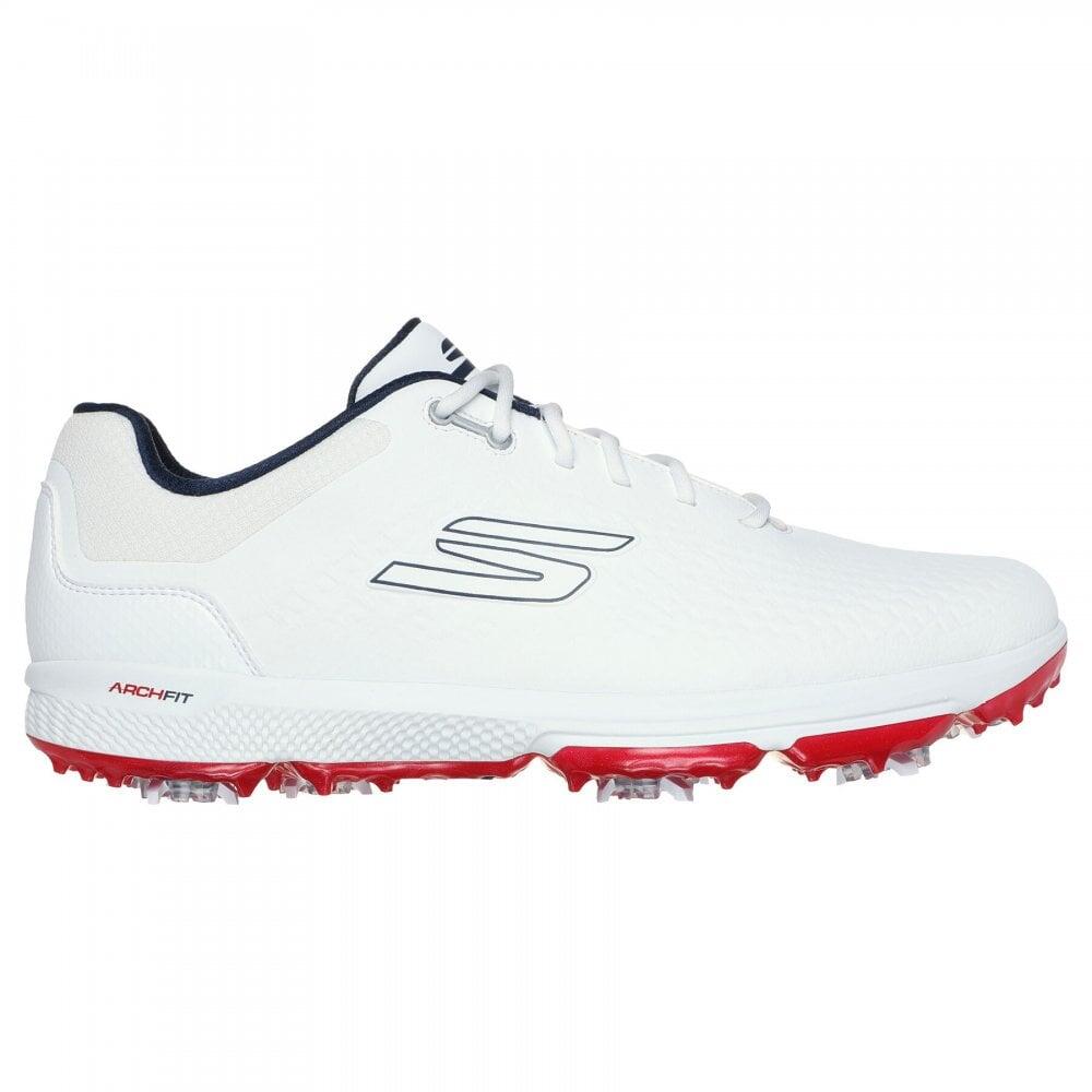 Skechers GO GOLF PRO 6 Golf Shoes - White/Navy 1/4