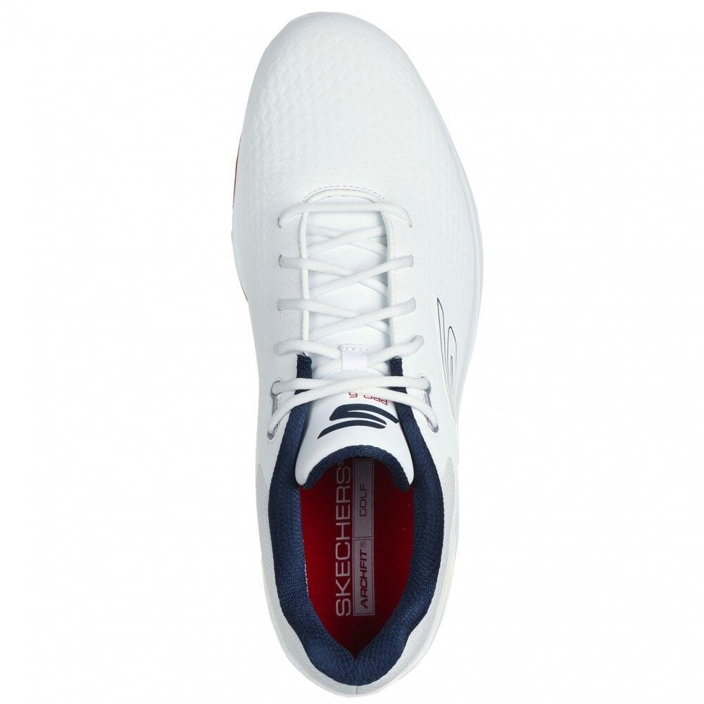 Skechers GO GOLF PRO 6 Golf Shoes - White/Navy 2/4