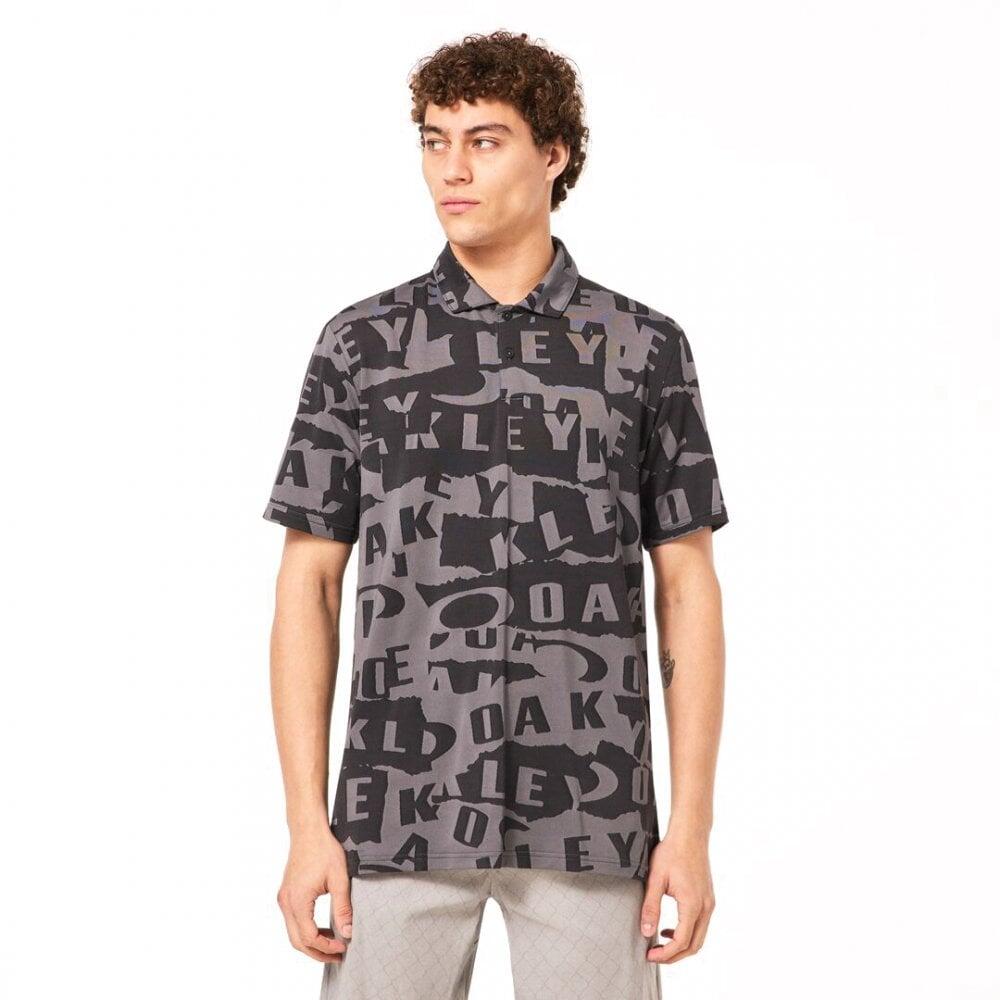 OAKLEY Oakley Ransom Jacquard Polo - Collage Blackout