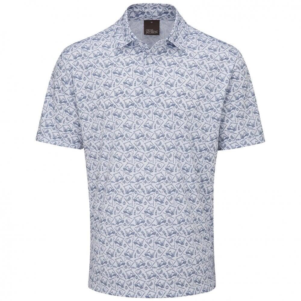 Oscar Jacobson Sonic Polo - White 1/4