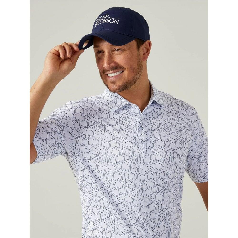 Oscar Jacobson Hollow Polo - White 4/4