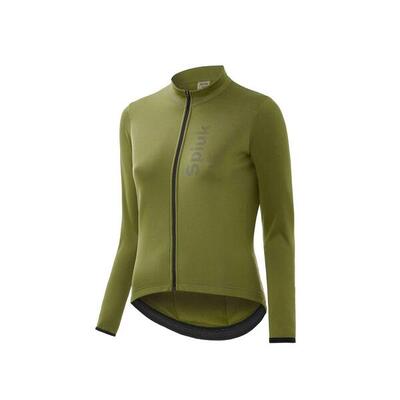 Maillot de ciclismo manga larga mujer Anatomic Spiuk Caqui