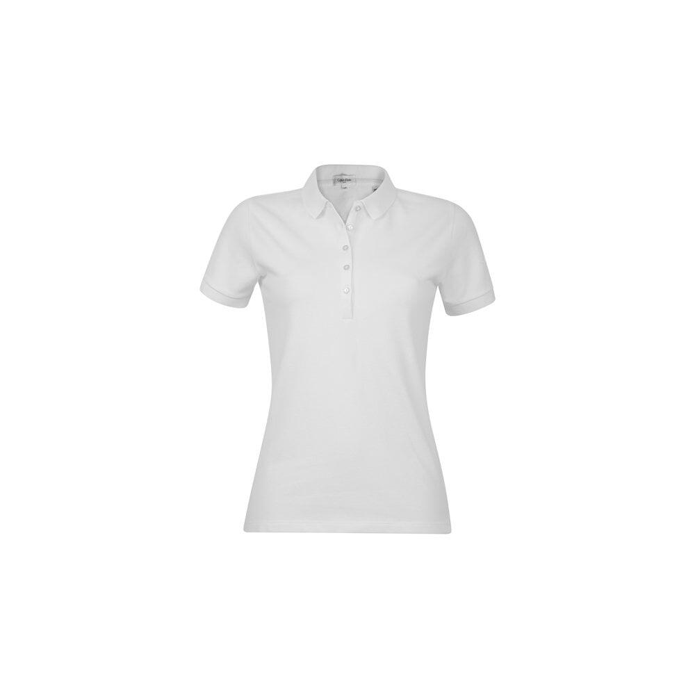 CALVIN KLEIN CK RADICAL COTTON PIQUE POLO - WHITE