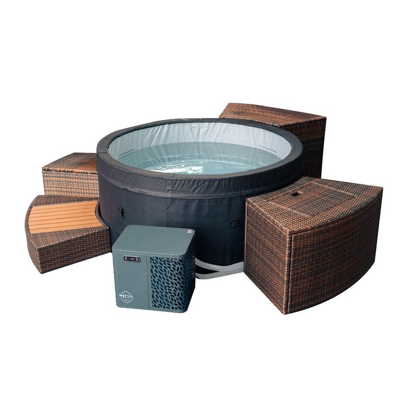 Netspa Ice 5kW Rotund 4 locuri de dormit - Semi-Rigid Textilene PVC împletit