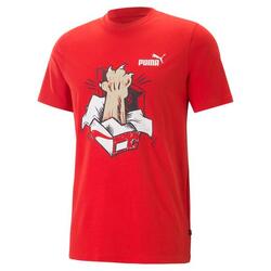 Camiseta de Manga Corta Puma Graphics Sneaker For All Time Rojo