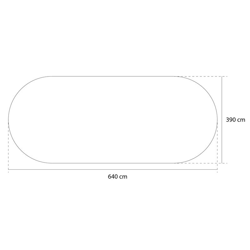 Liner piscina acero 625 x 375 x 120 cm