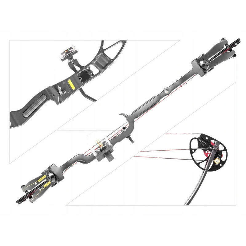 Łuk bloczkowy Rex Quad 15-55 LBS zestaw