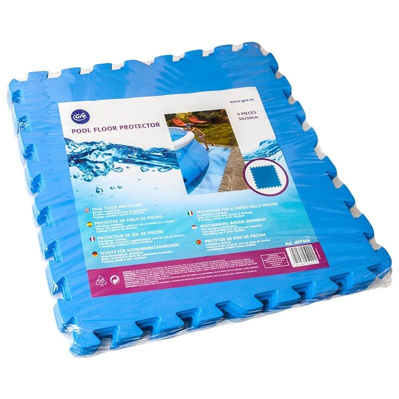 Material protector de fondos color AZUL - 9 piezas 50x50cm espesor 4,5 mm