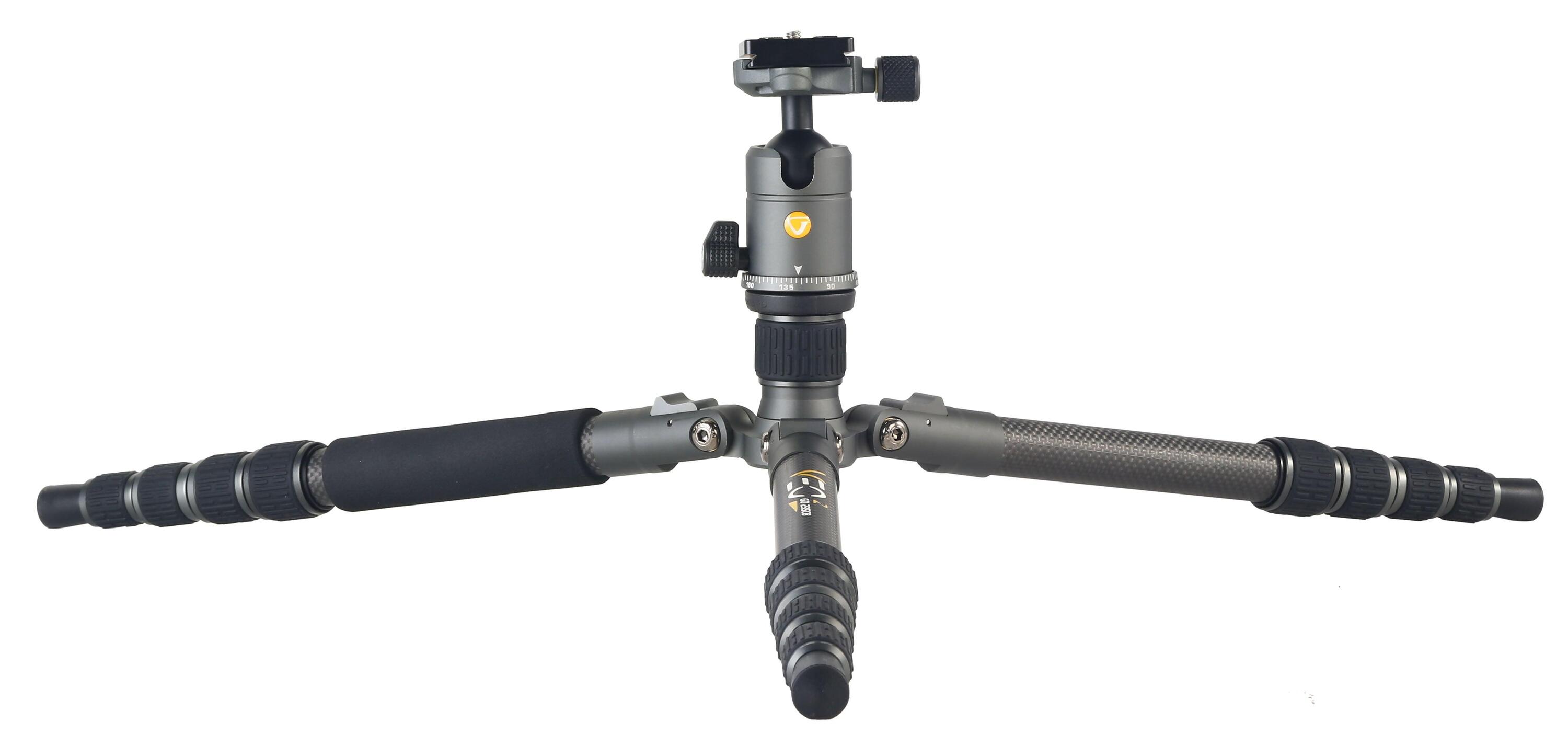 Trípode viaje compacto carbono rótula bola Vanguard Veo 3GO 235CB 3/7