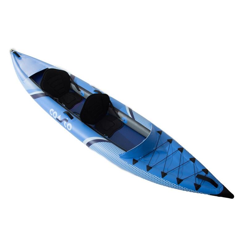 Kayak Gonflable Lotus 2 Places - Max 120kg - 310x85cm (10'2x33") - Bleu