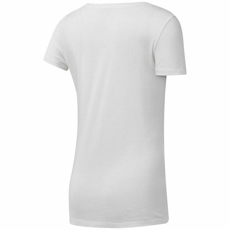 Maglia a Maniche Corte Donna Reebok Scoop Neck Bianco