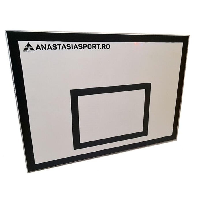 Sistem baschet perete Anastasia panou fibra  120x90 cm, consola, inel si plasa