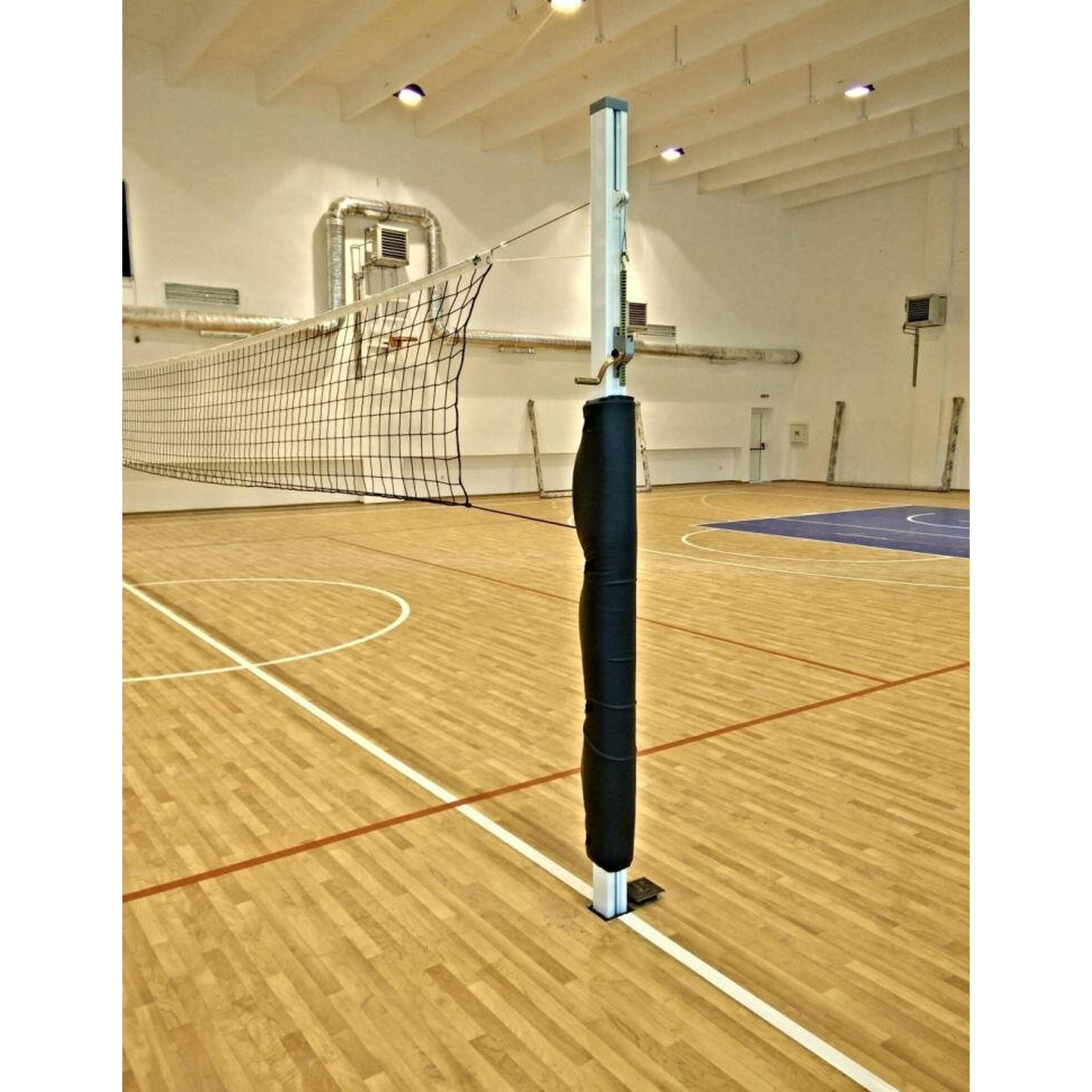Stalpi volei Anastasia Sport profil aluminiu 80x80 mm cu inaltime reglabila