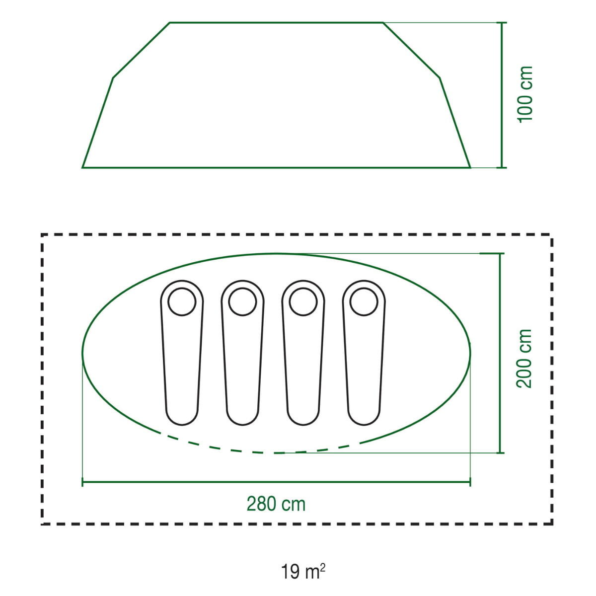 Tenda pop-up Coleman Galiano 4 5/7