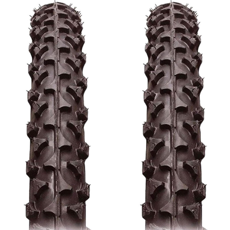 Conjunto de 2 pneus MTB 26x1.90 preto GES