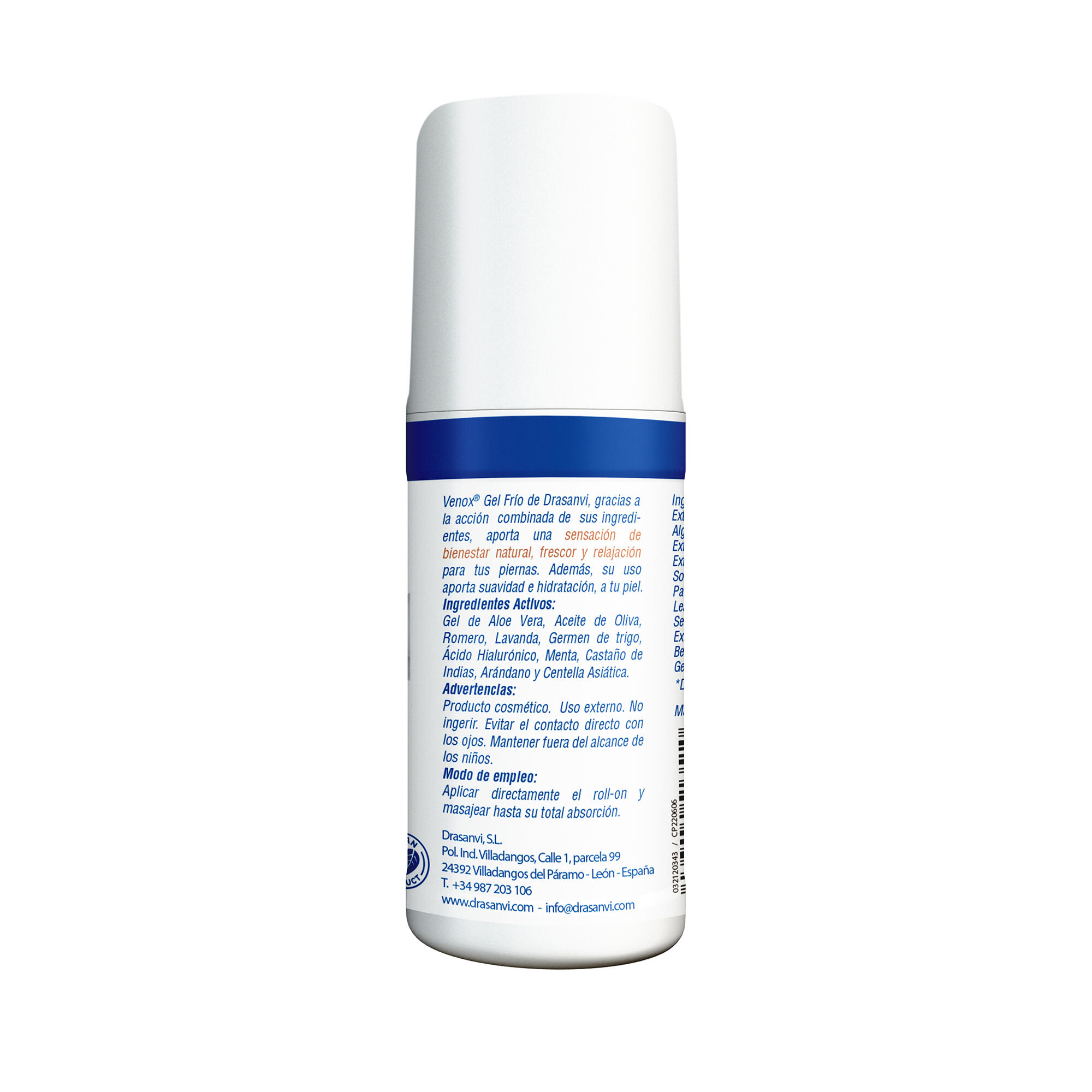 Gel Frío Roll On Venox - Piernas cansadas - 60ml - DRASANVI 3/6