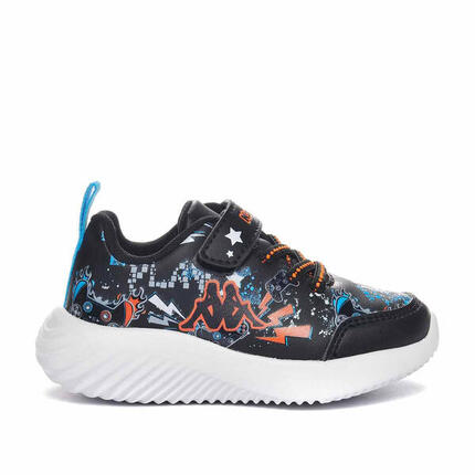 Baskets Kappa modèle 312-585110-A0G-BLACK-ORANGE pour unisexe enfants