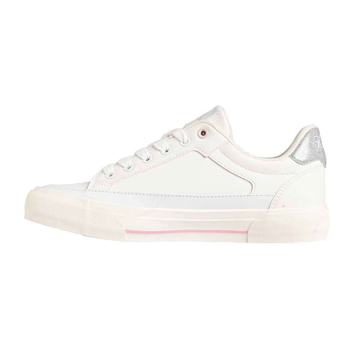 sneakers da donna in poliuretanica bianco da fitness 4/6