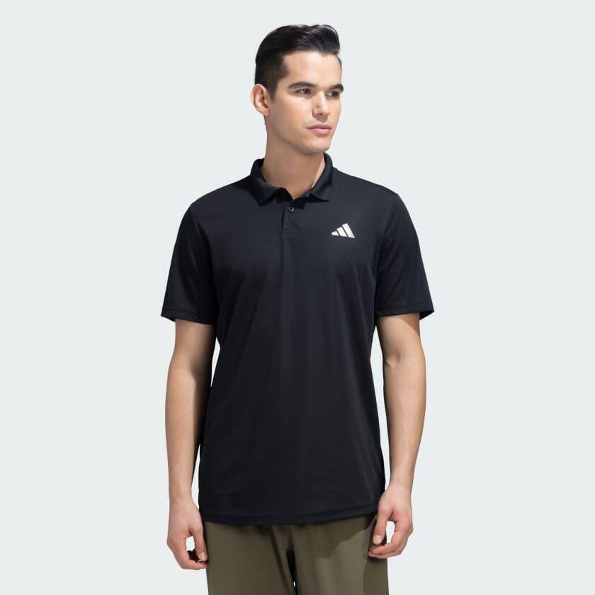 Adidas CLUB PIQUE POLO Men Tennis Polo Shirts Black -  1