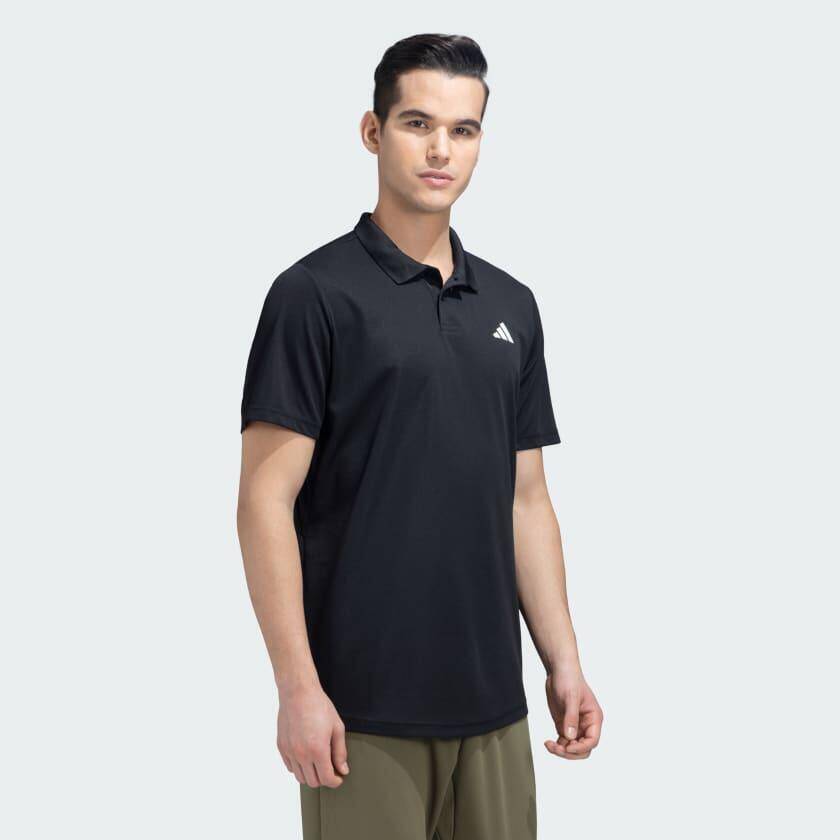 Adidas CLUB PIQUE POLO Men Tennis Polo Shirts Black -  4