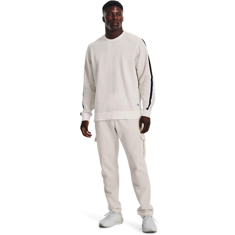 Pantalones Under Armour Essential Fleece Heritage Cargo, Blanco, Hombre