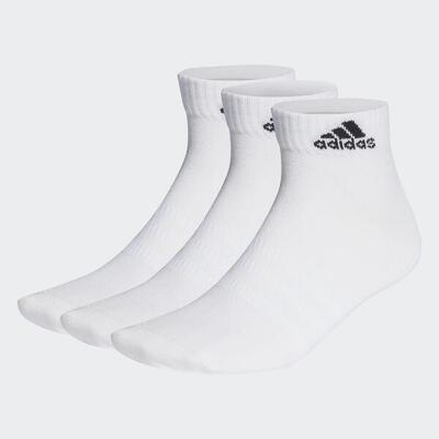 adidas Unisex Calzini Sottili e Leggeri - 3 Paia. Bianchi / Taglia 48-51