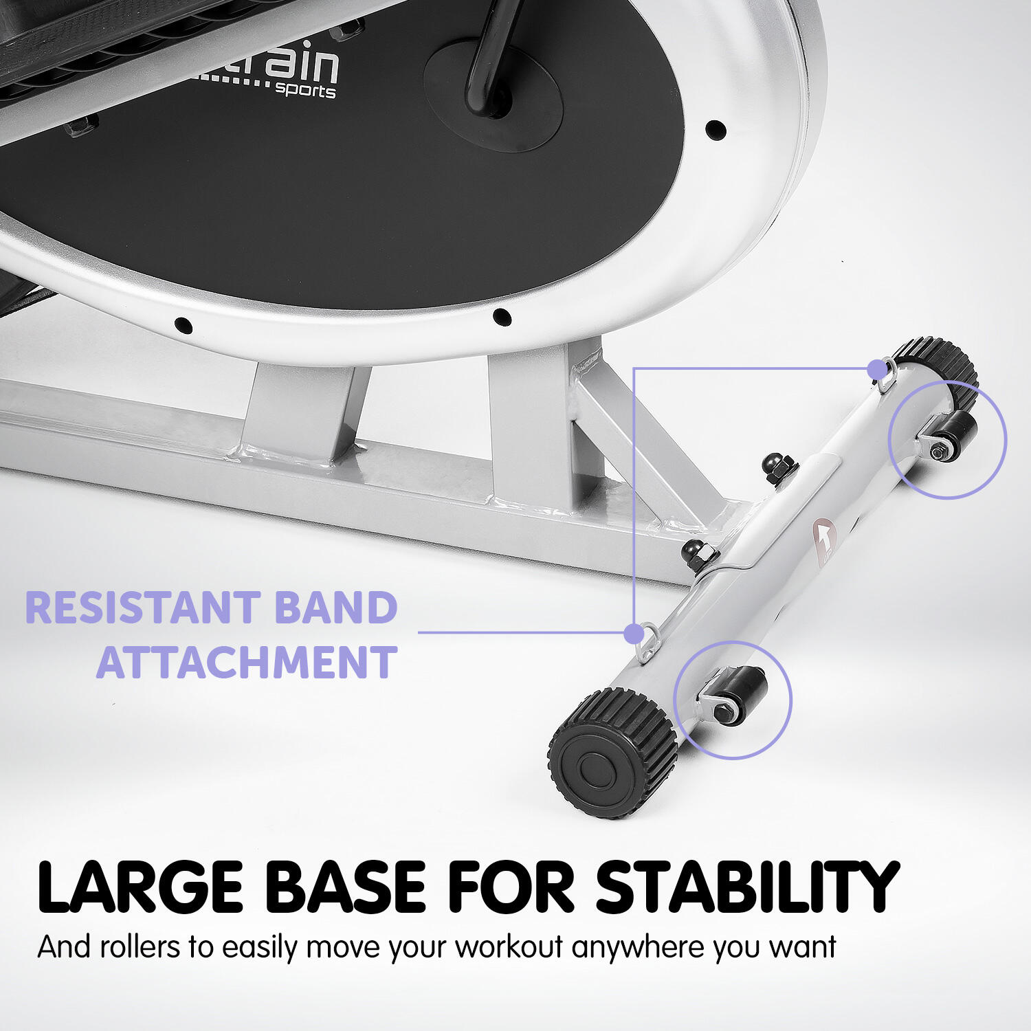 Powertrain 3-in-1 Elliptical Cross Trainer Exercise Bike with