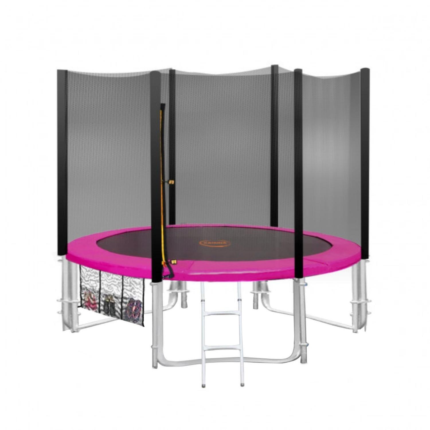 New Round Trampoline Free Safety Net Pad Mat Ladder