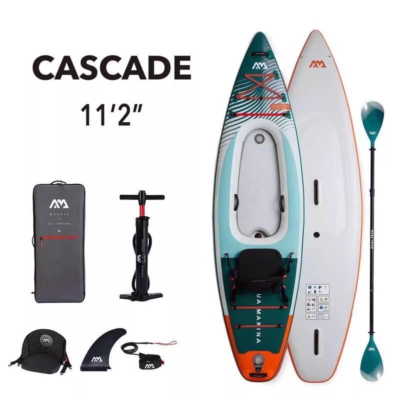 CASCADE 混合充氣獨木舟及直立板 - 藍色
