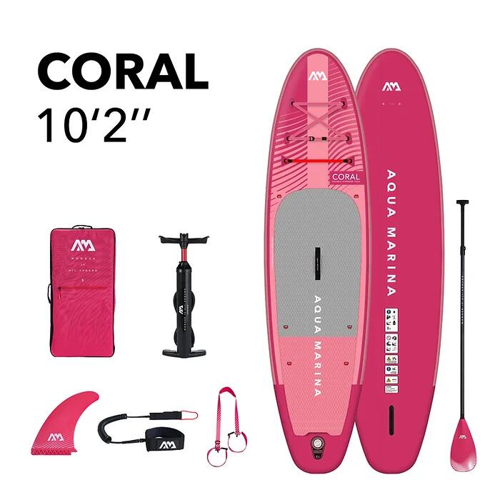 CORAL 充氣直立板套裝 - 粉紅色